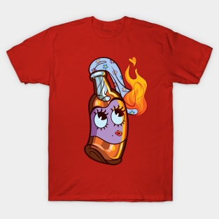 Molly Tov ~ Retro Cartoon Molotov Cocktail T-Shirt